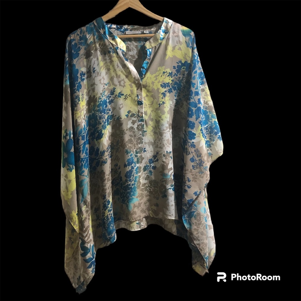 Susan Graver Handkerchief Blouse • Sz 1X